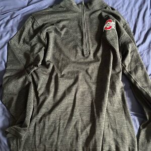 Lululemon Gray Ohio State Buckeyes Metal Vent Tech 2.5 Half Zip